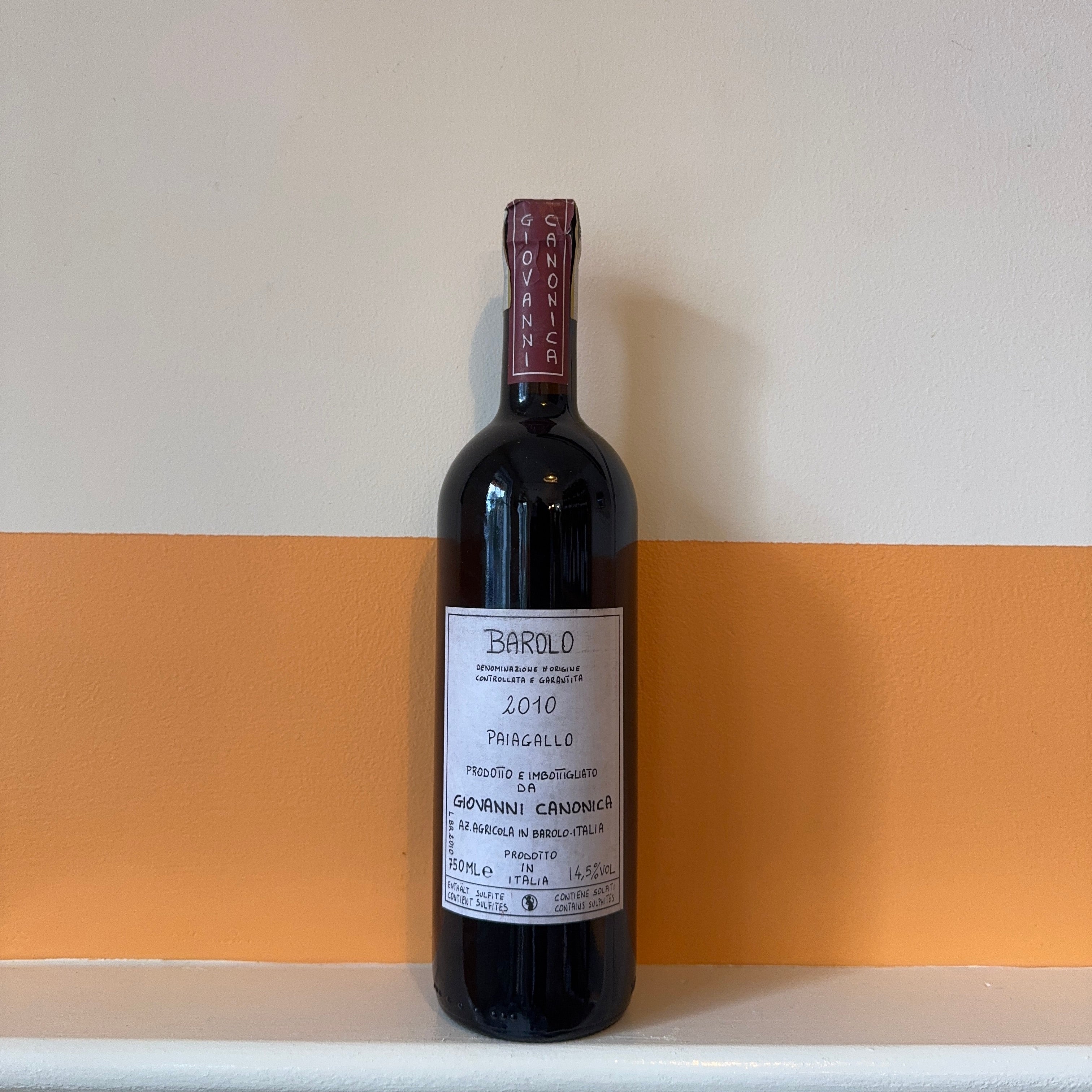 Giovanni Canonica - Barolo Paiagallo 2010